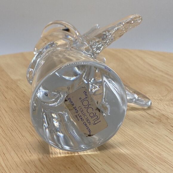 Toscany Lead Crystal Clear Glass Vintage Angel - Picture 6 of 8